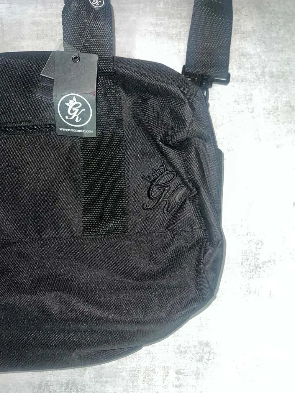 Gym King Core Barrel Gym Bag in Black